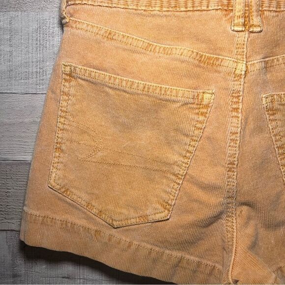 American Eagle Tan Corduroy Super Stretch High Waisted Shorts - Picture 5 of 7